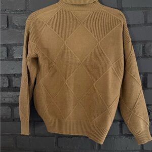 Elegant Tan Turtleneck Sweater